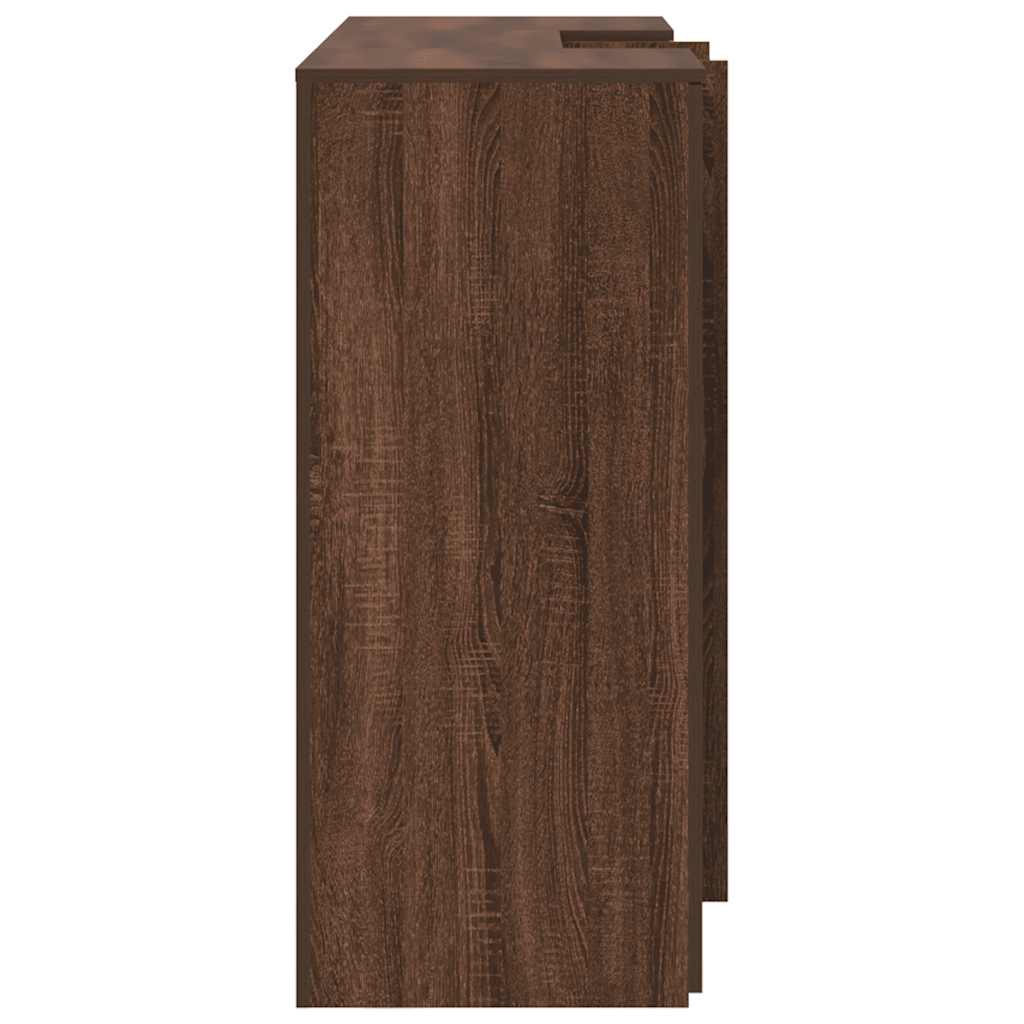 Γραφείο υποδοχής Καφέ Δρυς 155x50x103,5 εκ. Επεξεργασμένο Ξύλο