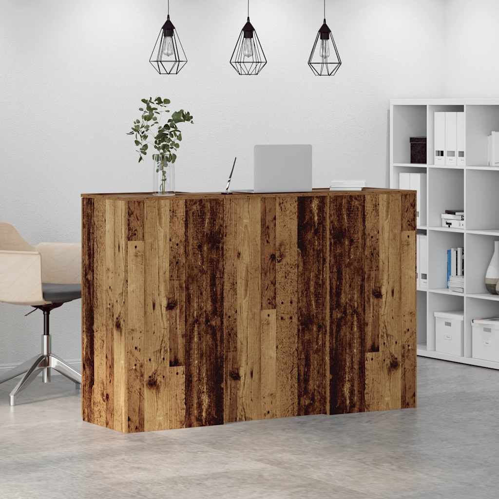 Γραφείο υποδοχής Παλιό Ξύλο 155x50x103,5 εκ. Επεξεργασμένο Ξύλο - Pakobazaar
