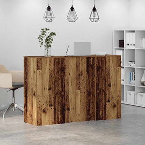 Γραφείο υποδοχής Παλιό Ξύλο 155x50x103,5 εκ. Επεξεργασμένο Ξύλο - Pakobazaar
