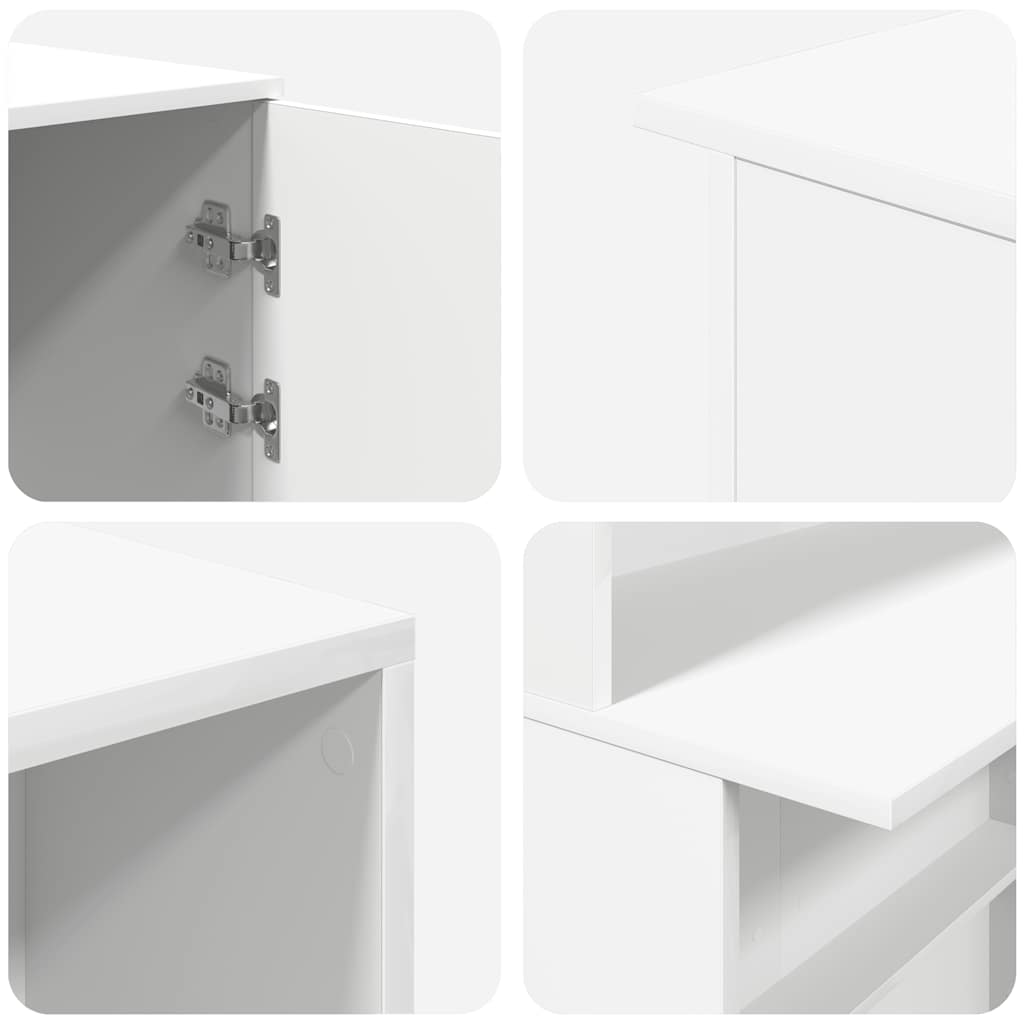 Γραφείο Υποδοχής Λευκό 180x50x103,5 εκ. από Τεχνητό Ξύλο - Pakobazaar