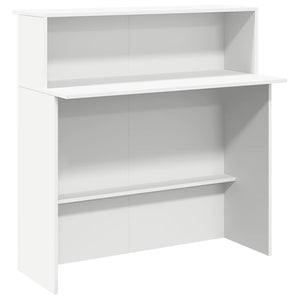 Γραφείο Υποδοχής Λευκό 180x50x103,5 εκ. από Τεχνητό Ξύλο - Pakobazaar
