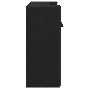 Γραφείο Υποδοχής Μαύρη Δρυς 180x50x103,5 εκ. από Τεχνητό Ξύλο - Pakobazaar