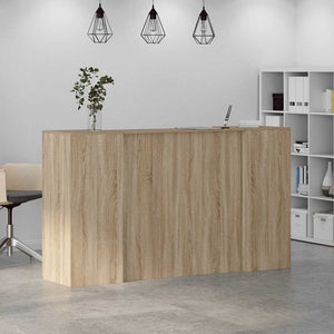 Γραφείο υποδοχής Sonoma Δρυς 180x50x103,5εκ. Επεξεργασμένο Ξύλο - Pakobazaar