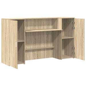 Γραφείο υποδοχής Sonoma Δρυς 180x50x103,5εκ. Επεξεργασμένο Ξύλο - Pakobazaar