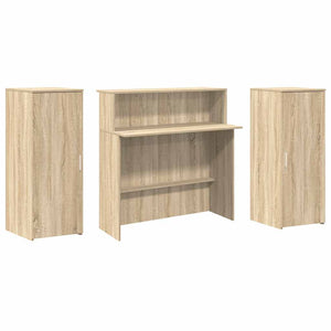 Γραφείο υποδοχής Sonoma Δρυς 180x50x103,5εκ. Επεξεργασμένο Ξύλο - Pakobazaar