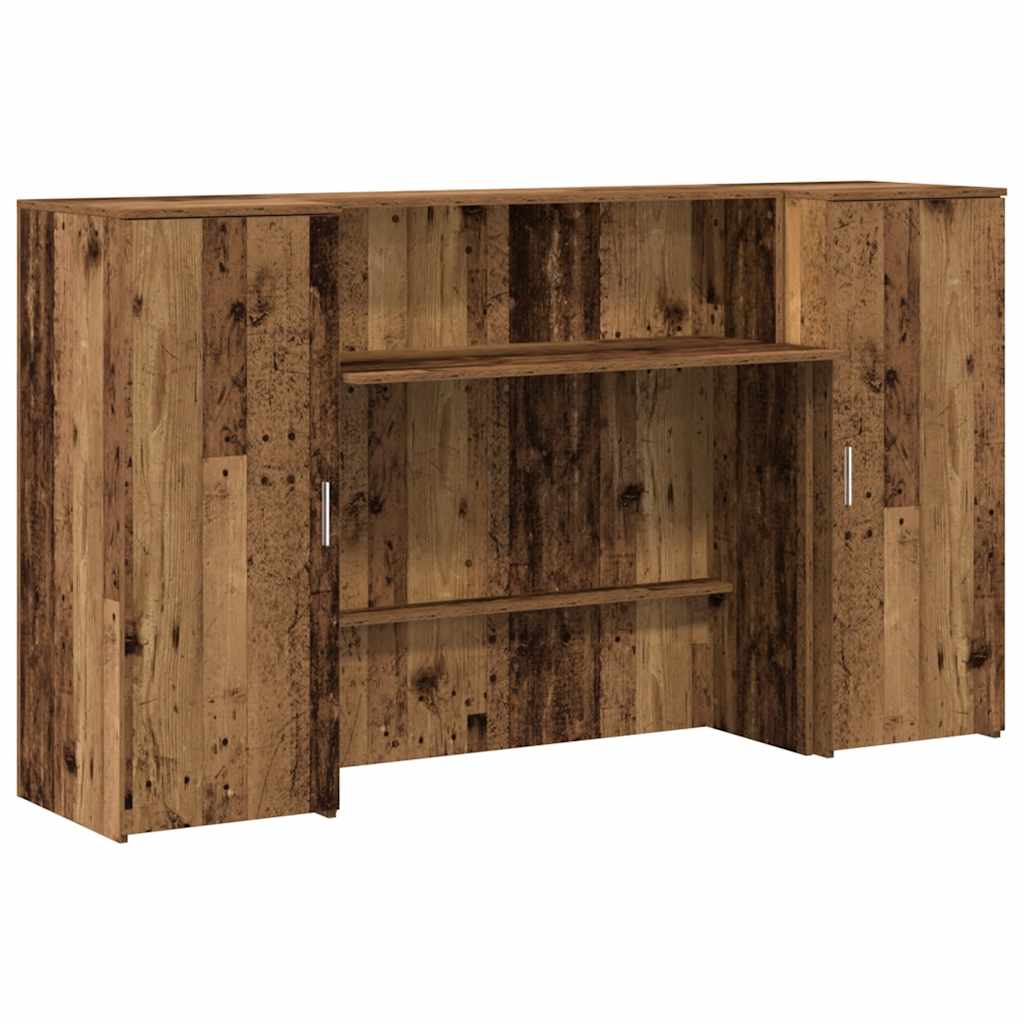 Γραφείο υποδοχής Παλιό Ξύλο 180x50x103,5 εκ. Επεξεργασμένο Ξύλο - Pakobazaar