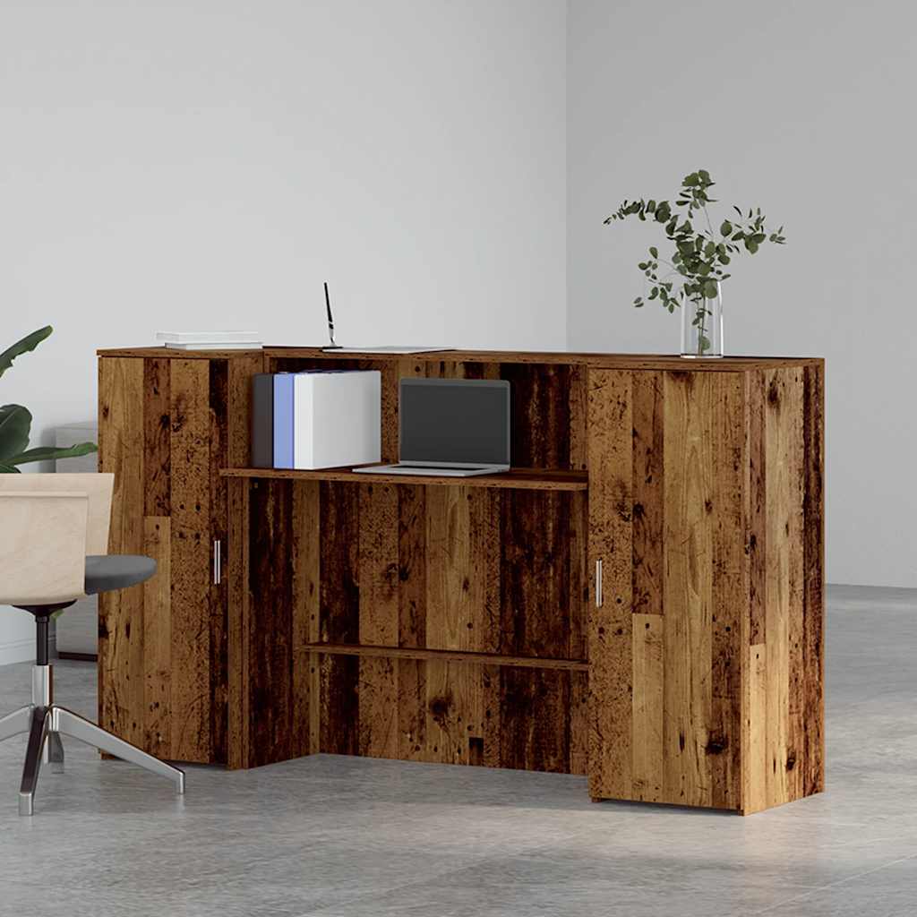 Γραφείο υποδοχής Παλιό Ξύλο 180x50x103,5 εκ. Επεξεργασμένο Ξύλο - Pakobazaar