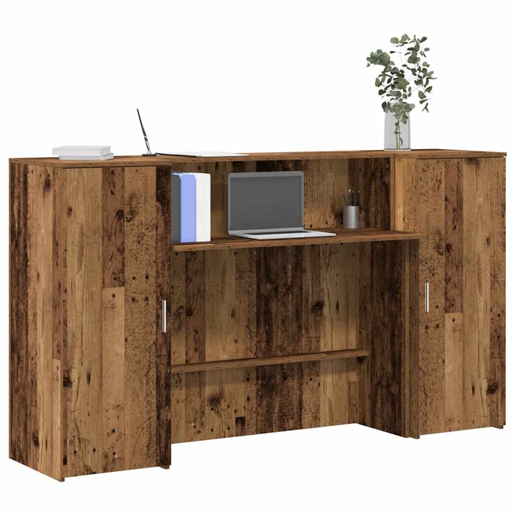 Γραφείο υποδοχής Παλιό Ξύλο 180x50x103,5 εκ. Επεξεργασμένο Ξύλο - Pakobazaar