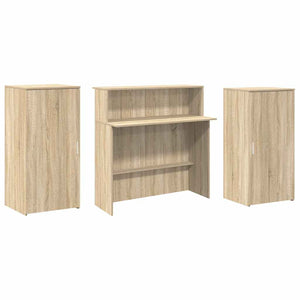 Γραφείο υποδοχής Sonoma Δρυς 200x50x103,5εκ. Επεξεργασμένο Ξύλο