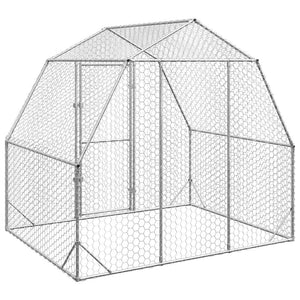 Chicken Run 2,5x2x2,25 m Γαλβανισμένος χάλυβας - Pakobazaar