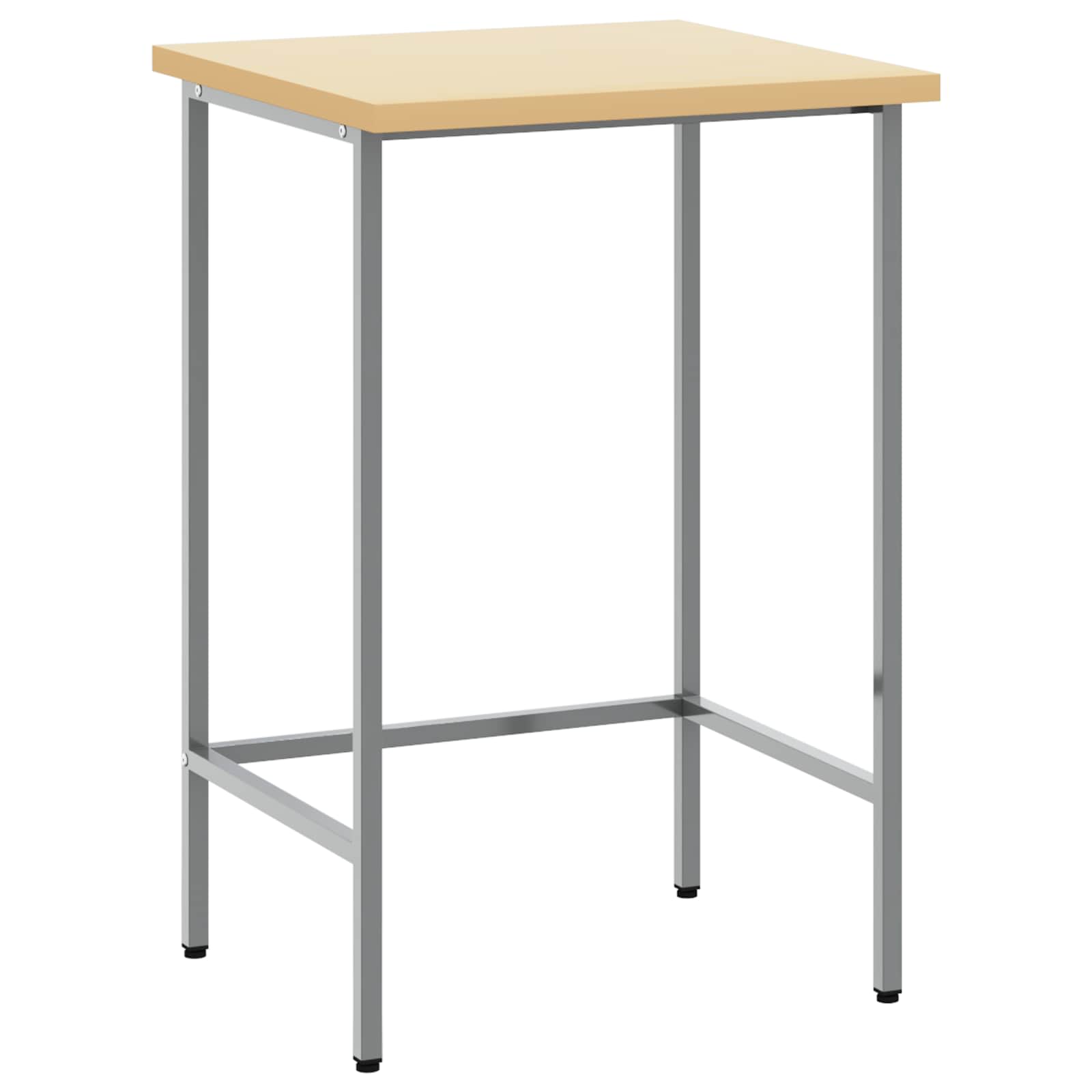 Γωνιακό τραπέζι Γκρι 55 x 55 x 85 cm Χάλυβας και Μηχανικά Ξύλα - Pakobazaar