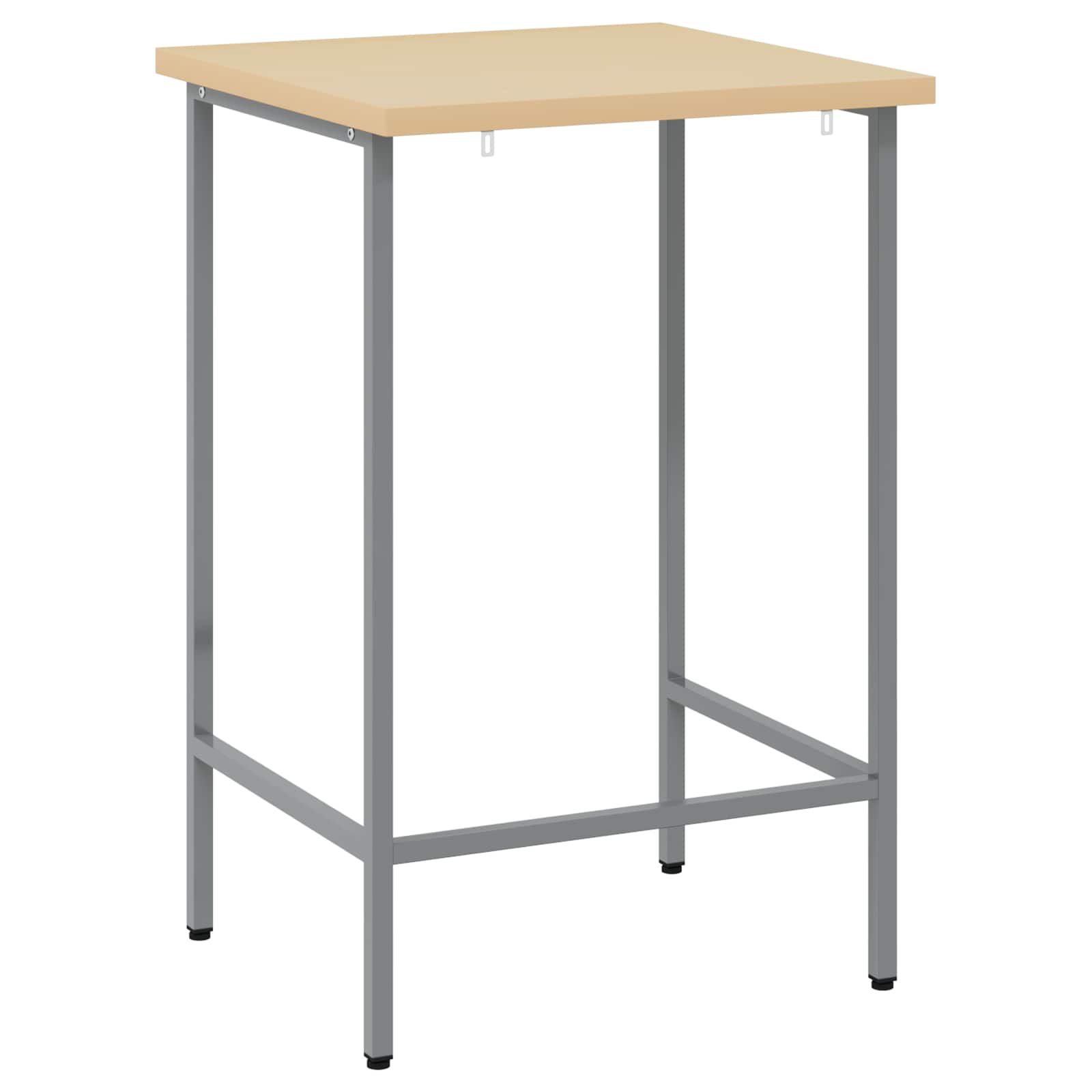 Γωνιακό τραπέζι Γκρι 55 x 55 x 85 cm Χάλυβας και Μηχανικά Ξύλα - Pakobazaar