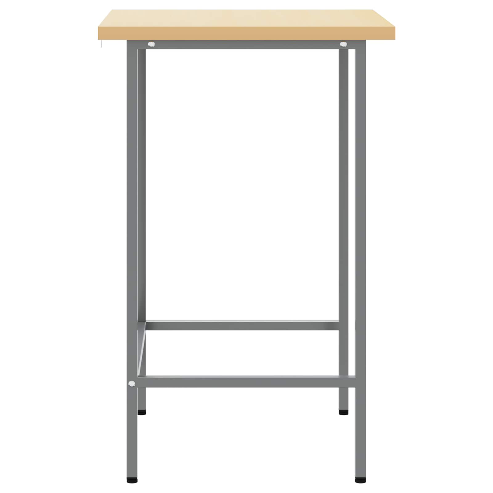 Γωνιακό τραπέζι Γκρι 55 x 55 x 85 cm Χάλυβας και Μηχανικά Ξύλα - Pakobazaar