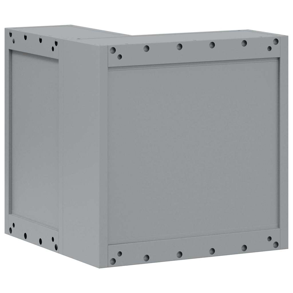 Ντουλάπα εργαλείων με ράφι Μαύρο και Γκρι 55 x 55 x 55 εκ - Pakobazaar