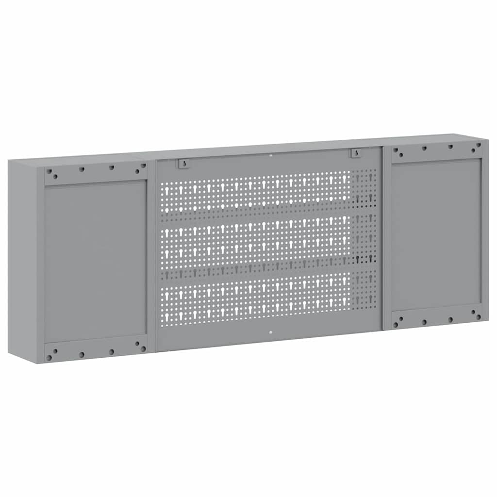 Ντουλάπα εργαλείων με ράφι Μαύρο και Γκρι 50 x 20 x 55 εκ. - Pakobazaar