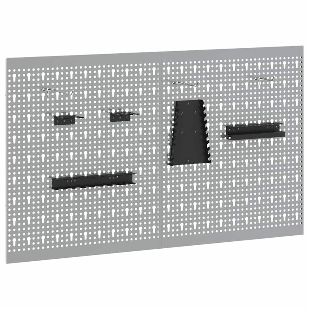 Πάνελ Τοίχου Εργαλείων 2 τμχ. Γκρι 100 x 1 x 60 εκ - Pakobazaar