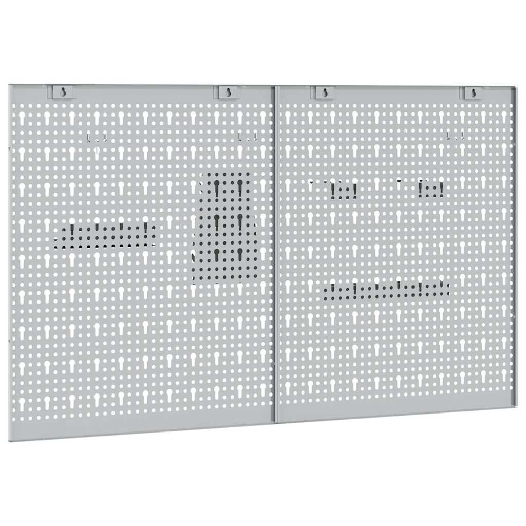Πάνελ Τοίχου Εργαλείων 2 τμχ. Γκρι 100 x 1 x 60 εκ - Pakobazaar