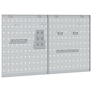 Πάνελ Τοίχου Εργαλείων 2 τμχ. Γκρι 100 x 1 x 60 εκ - Pakobazaar