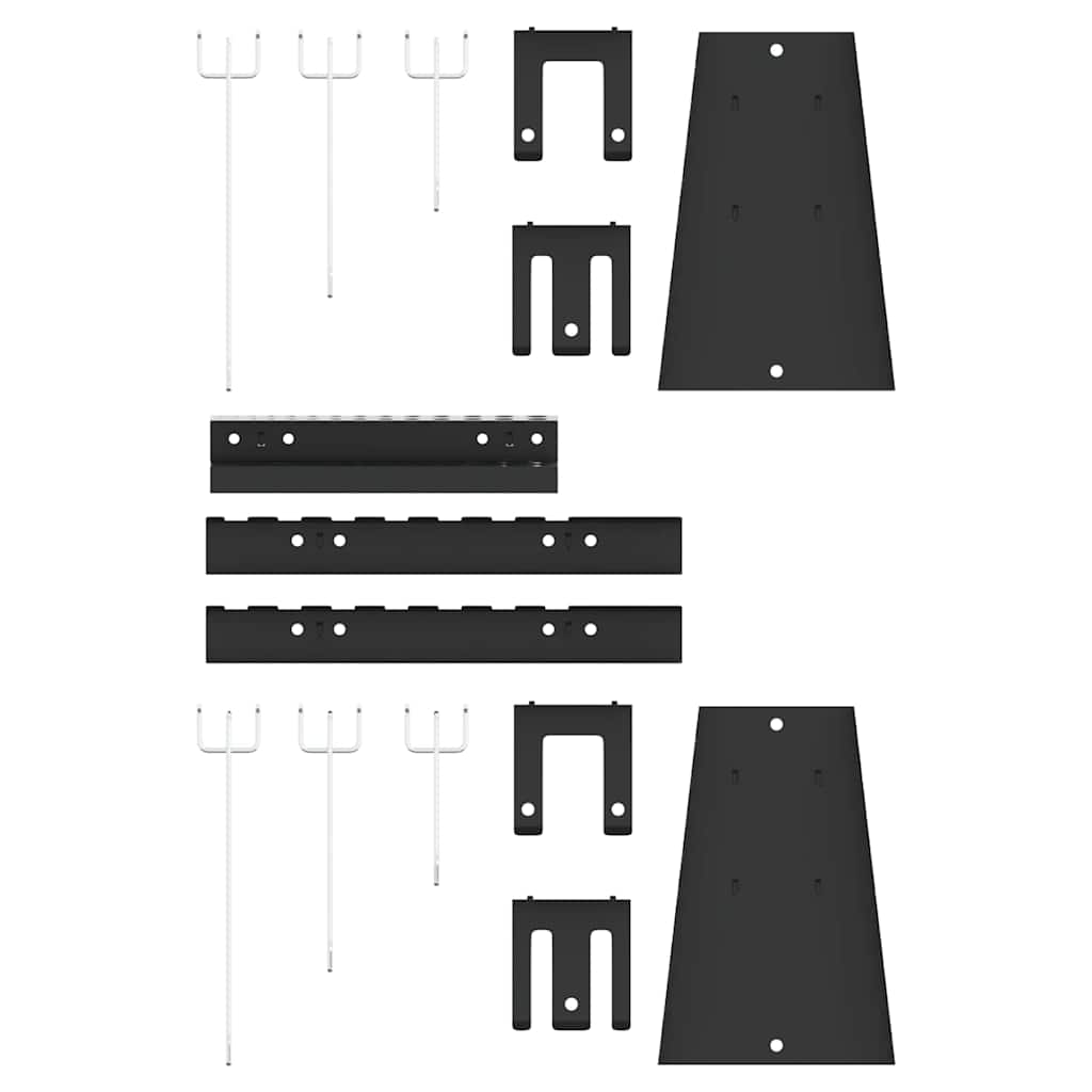 Πάνελ Τοίχου Εργαλείων 3 pcs Γκρι 150 x 1 x 60 εκ - Pakobazaar