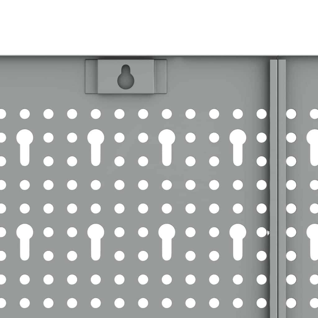 Πάνελ Τοίχου Εργαλείων 2 pcs Γκρι 100 x 1 x 80 εκ - Pakobazaar