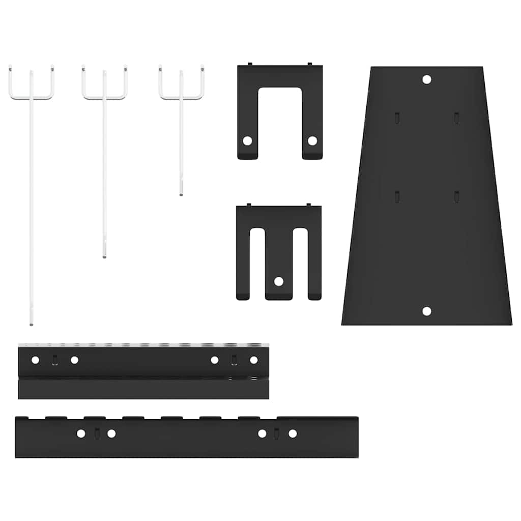 Πάνελ Τοίχου Εργαλείων 2 pcs Γκρι 100 x 1 x 80 εκ - Pakobazaar