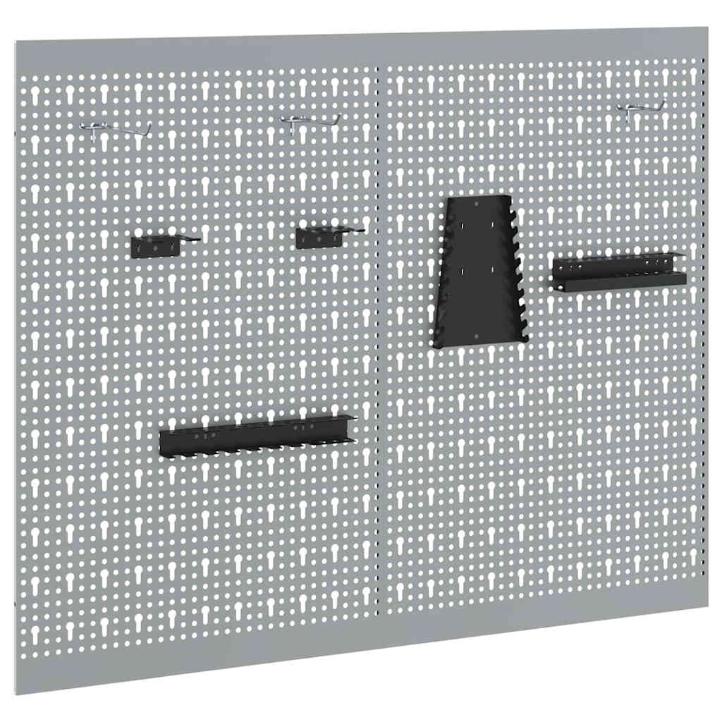 Πάνελ Τοίχου Εργαλείων 2 pcs Γκρι 100 x 1 x 80 εκ - Pakobazaar