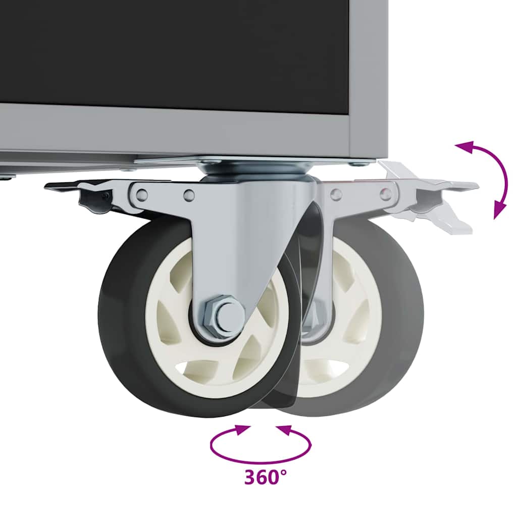 Πάγκος Εργαστηρίου με συρτάρι Μαύρο και Γκρι 75 x 45 x 85 εκ. - Pakobazaar