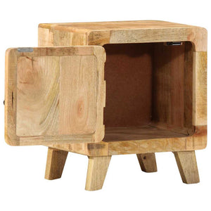 Κομοδίνο 40x32x46 cm από μασίφ ξύλο Rough Mango