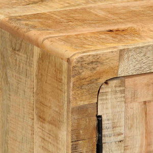 Κομοδίνο 40x32x46 cm από μασίφ ξύλο Rough Mango