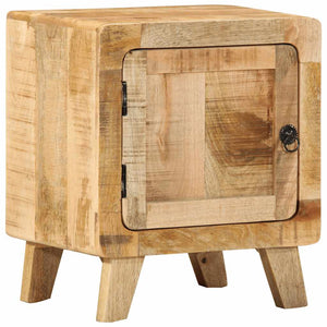 Κομοδίνο 2 τεμάχια 40x32x46 cm Στερεό ξύλο Rough Mango