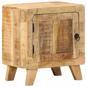 Κομοδίνο 2 τεμάχια 40x32x46 cm Στερεό ξύλο Rough Mango