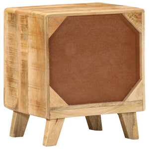 Κομοδίνο 2 τεμάχια 40x32x46 cm Στερεό ξύλο Rough Mango
