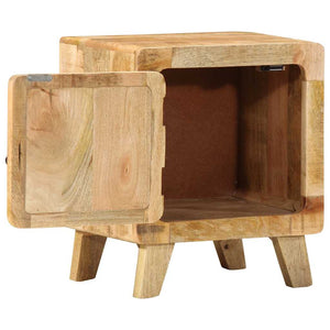 Κομοδίνο 2 τεμάχια 40x32x46 cm Στερεό ξύλο Rough Mango