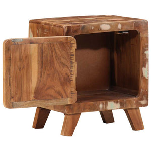 Κομοδίνο 40x32x46 cm Στερεό ξύλο αναγεννημένο