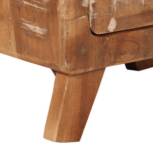 Κομοδίνο 40x32x46 cm Στερεό ξύλο αναγεννημένο