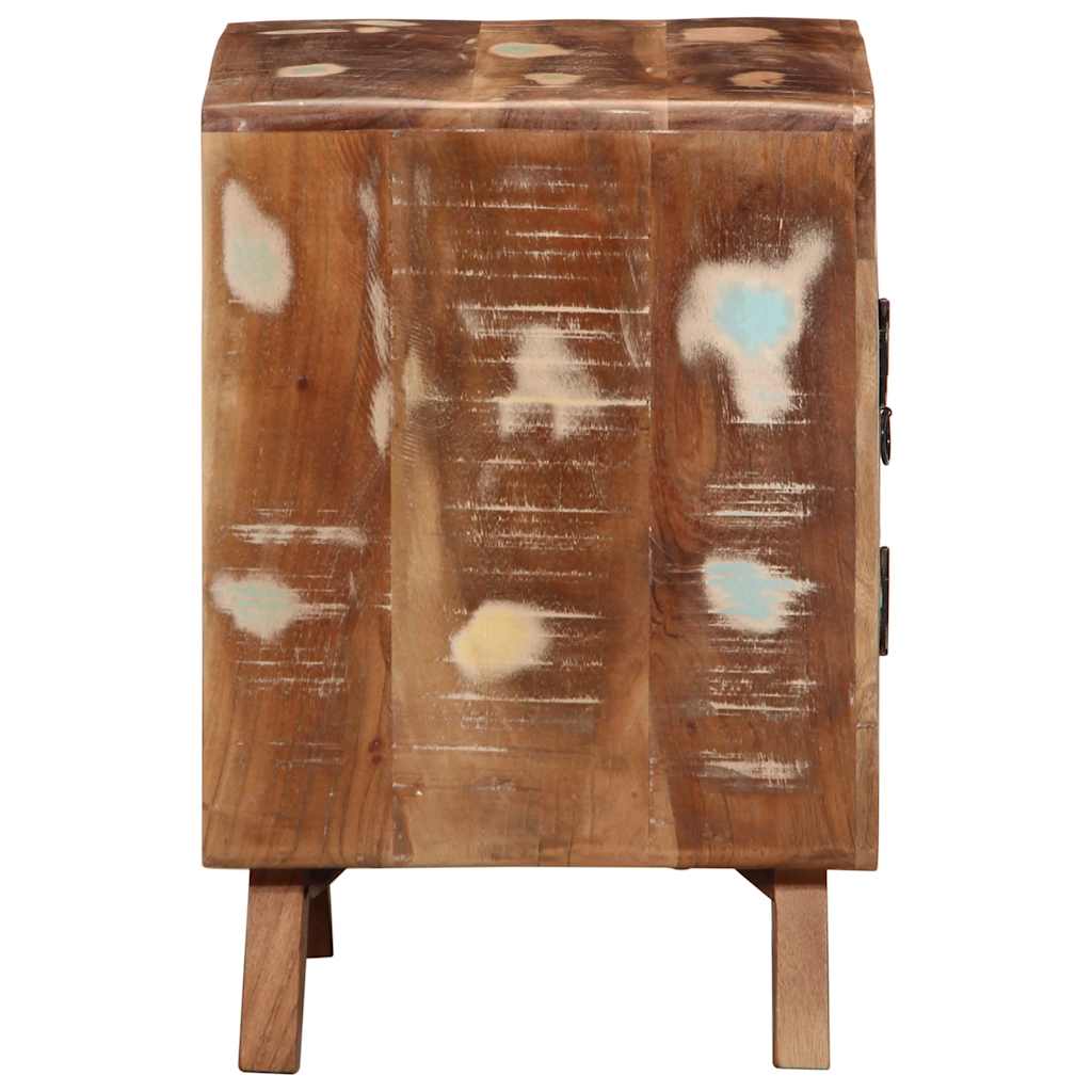 Κομοδίνο 2 τεμάχια 40x32x46 cm Στερεό ξύλο ανακυκλωμένο