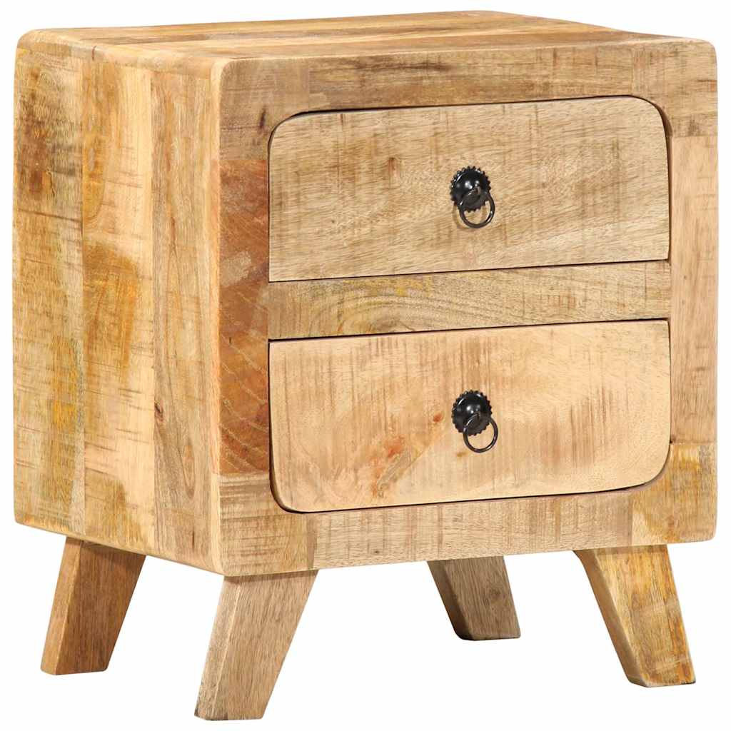 Κομοδίνο 40x32x46 cm από μασίφ ξύλο Rough Mango