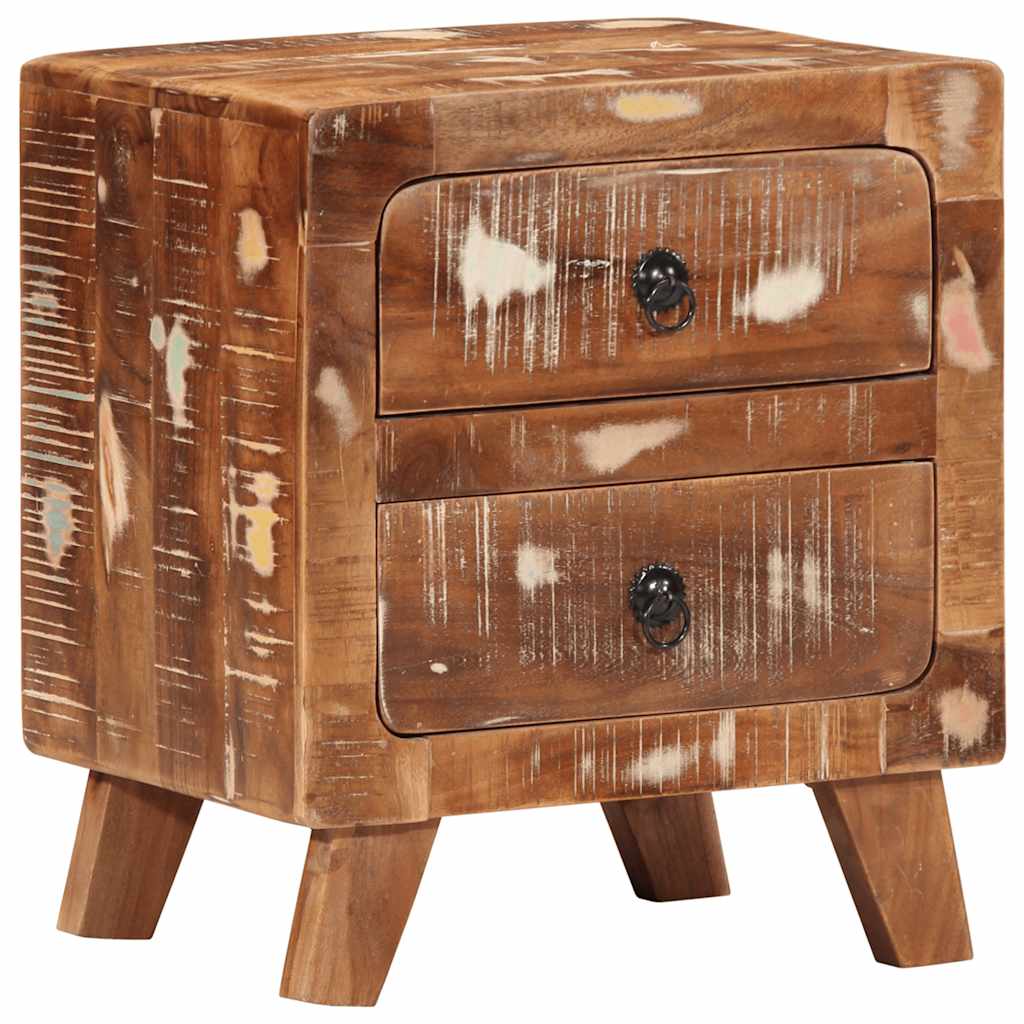 Κομοδίνο 40x32x46 cm Στερεό ξύλο αναγεννημένο