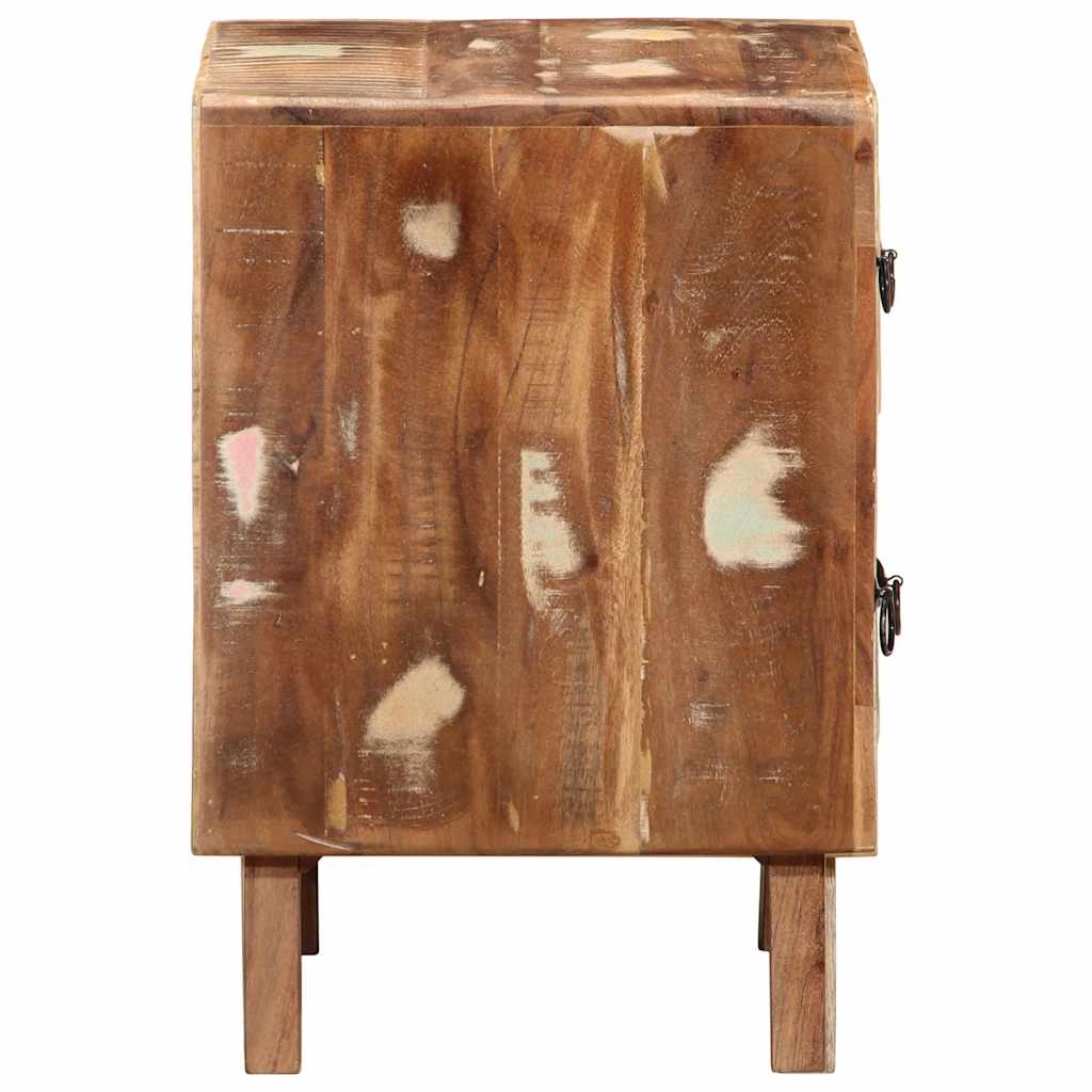 Κομοδίνο 40x32x46 cm Στερεό ξύλο αναγεννημένο