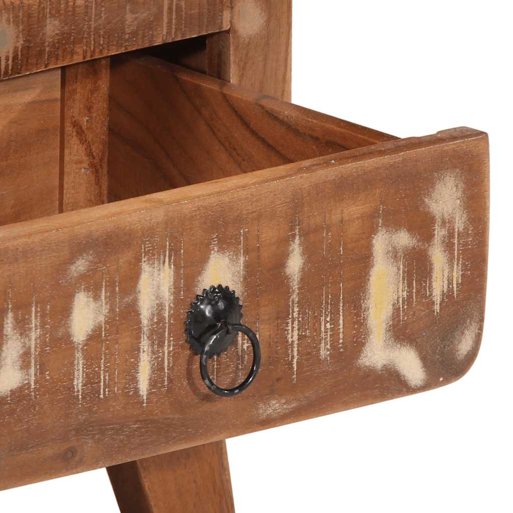 Κομοδίνο 40x32x46 cm Στερεό ξύλο αναγεννημένο