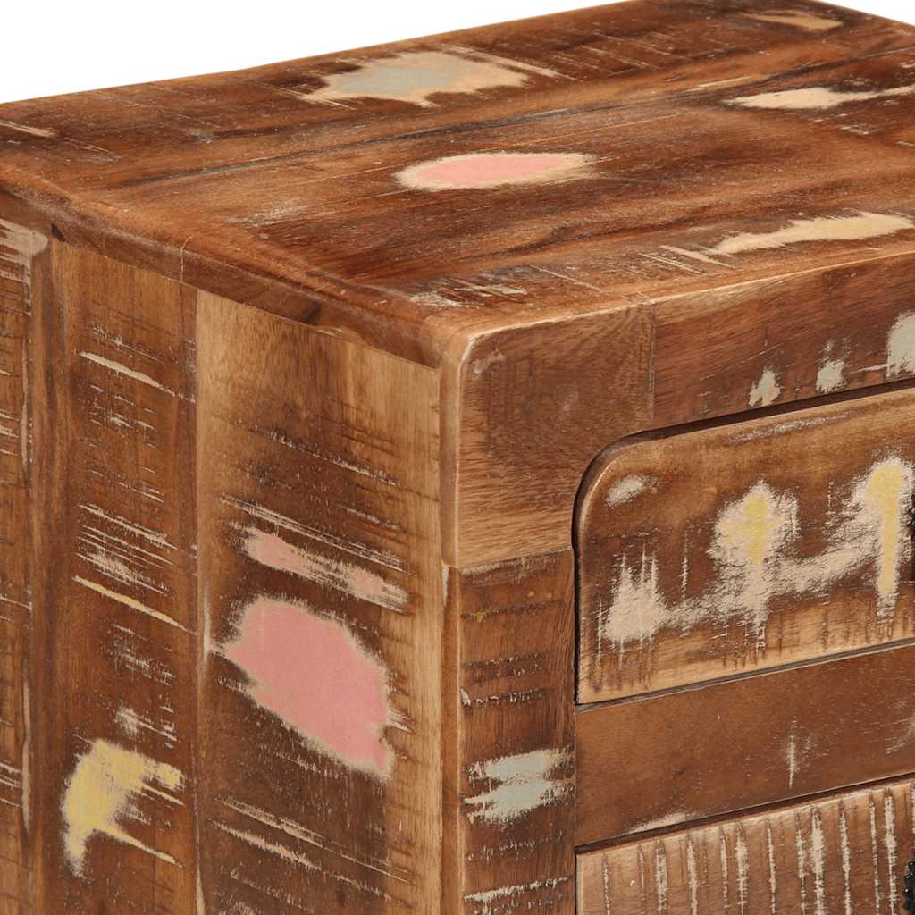 Κομοδίνο 37x32x50 cm Στερεό ξύλο αναγεννημένο