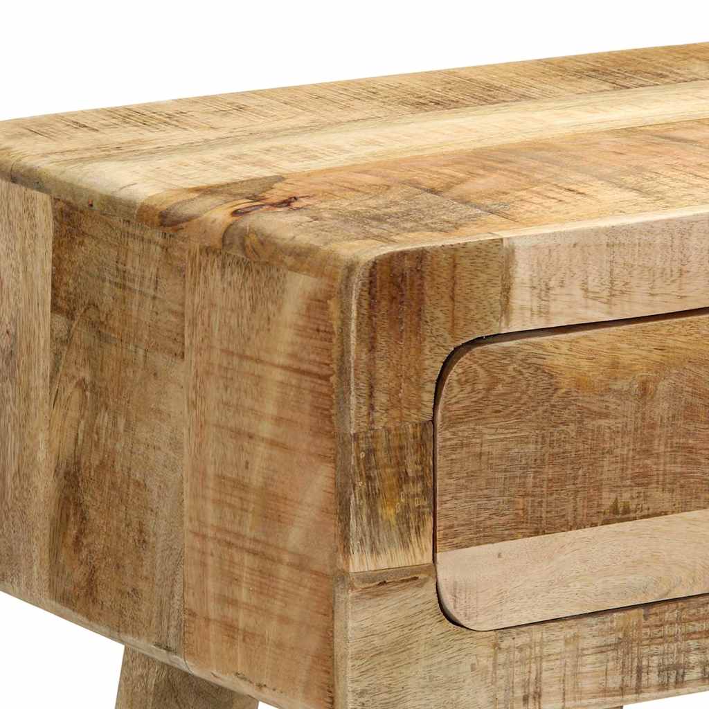 Τραπέζι κονσόλας 90x32x75 cm από μασίφ ξύλο Rough Mango - Pakobazaar