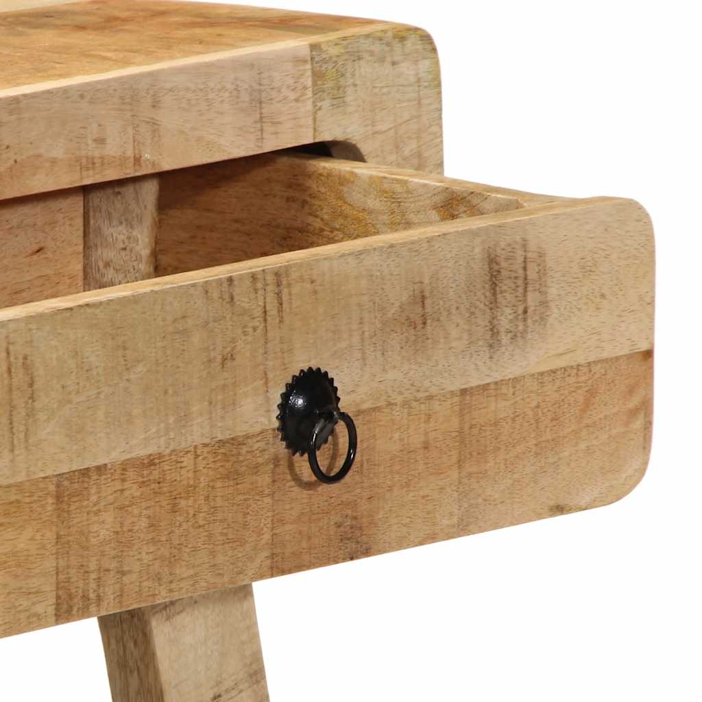 Τραπέζι κονσόλας 90x32x75 cm από μασίφ ξύλο Rough Mango - Pakobazaar