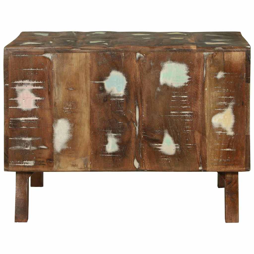 Τραπεζάκι σαλονιού 50 x 50 x 35 cm Στερεό Ανακτηθέν Ξύλο