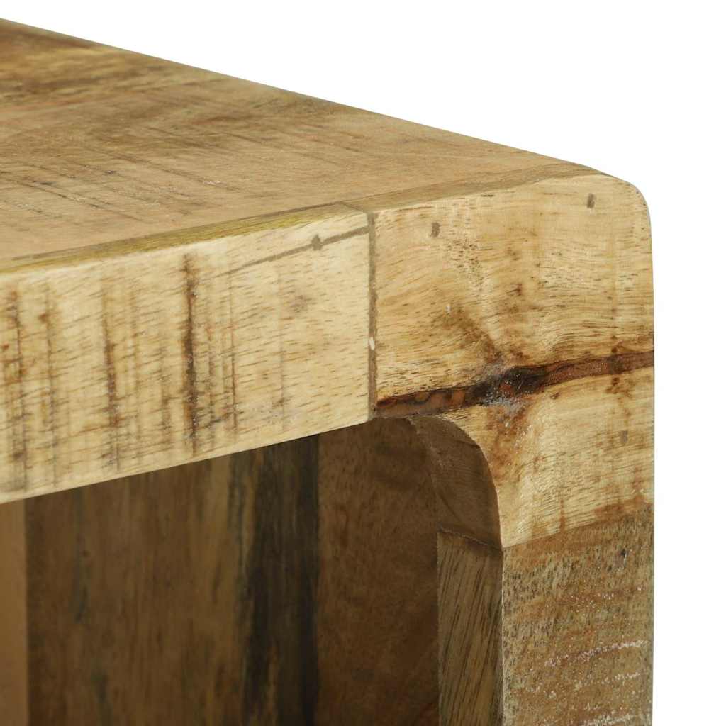 Ντουλάπι TV με ράφι Καφέ 80 x 30 x 25 εκ Μασίφ ξύλο μάνγκο
