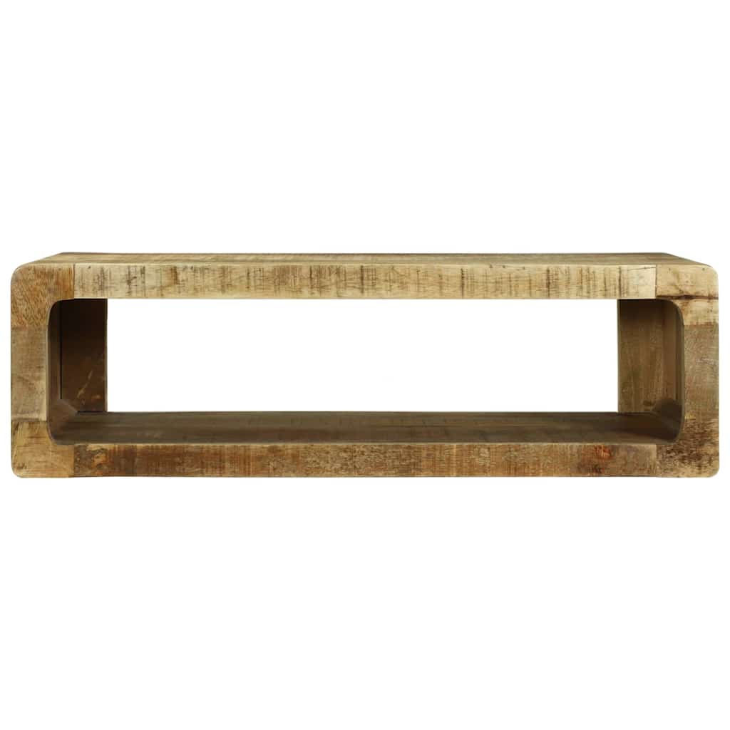 Ντουλάπι TV με ράφι Καφέ 80 x 30 x 25 εκ Μασίφ ξύλο μάνγκο