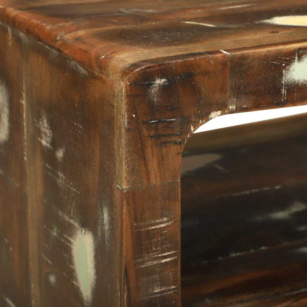 Ντουλάπι TV Πολύχρωμο 60 x 32 x 36 εκ. Μασίφ ανακυκλωμένο ξύλο