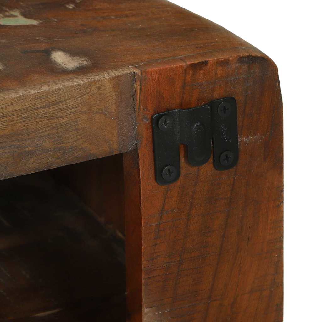 Ντουλάπι TV Πολύχρωμο 80 x 32 x 36 εκ. Μασίφ ανακυκλωμένο ξύλο