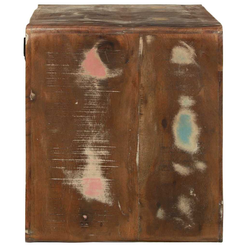 Ντουλάπι TV Πολύχρωμο 80 x 32 x 36 εκ. Μασίφ ανακυκλωμένο ξύλο