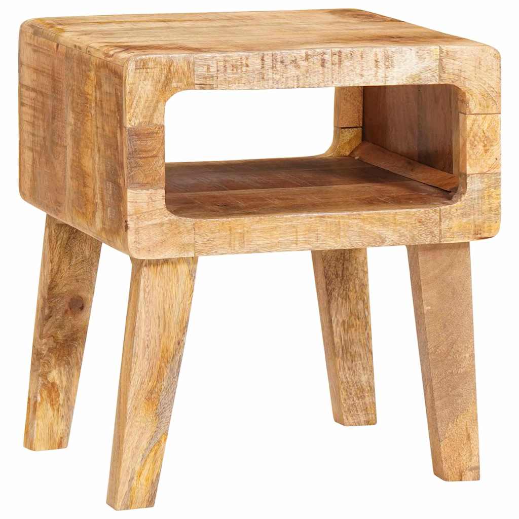 End Table με ράφι Καφέ 40 x 32 x 46 εκ Στερεό ξύλο μάνγκο - Pakobazaar